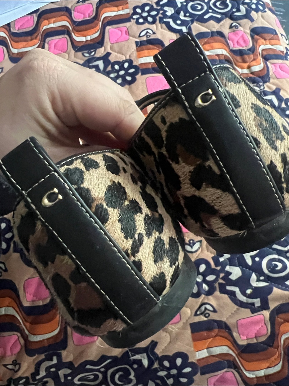Coach Leopard Calf Hair Flats - Picture 4 of 5
